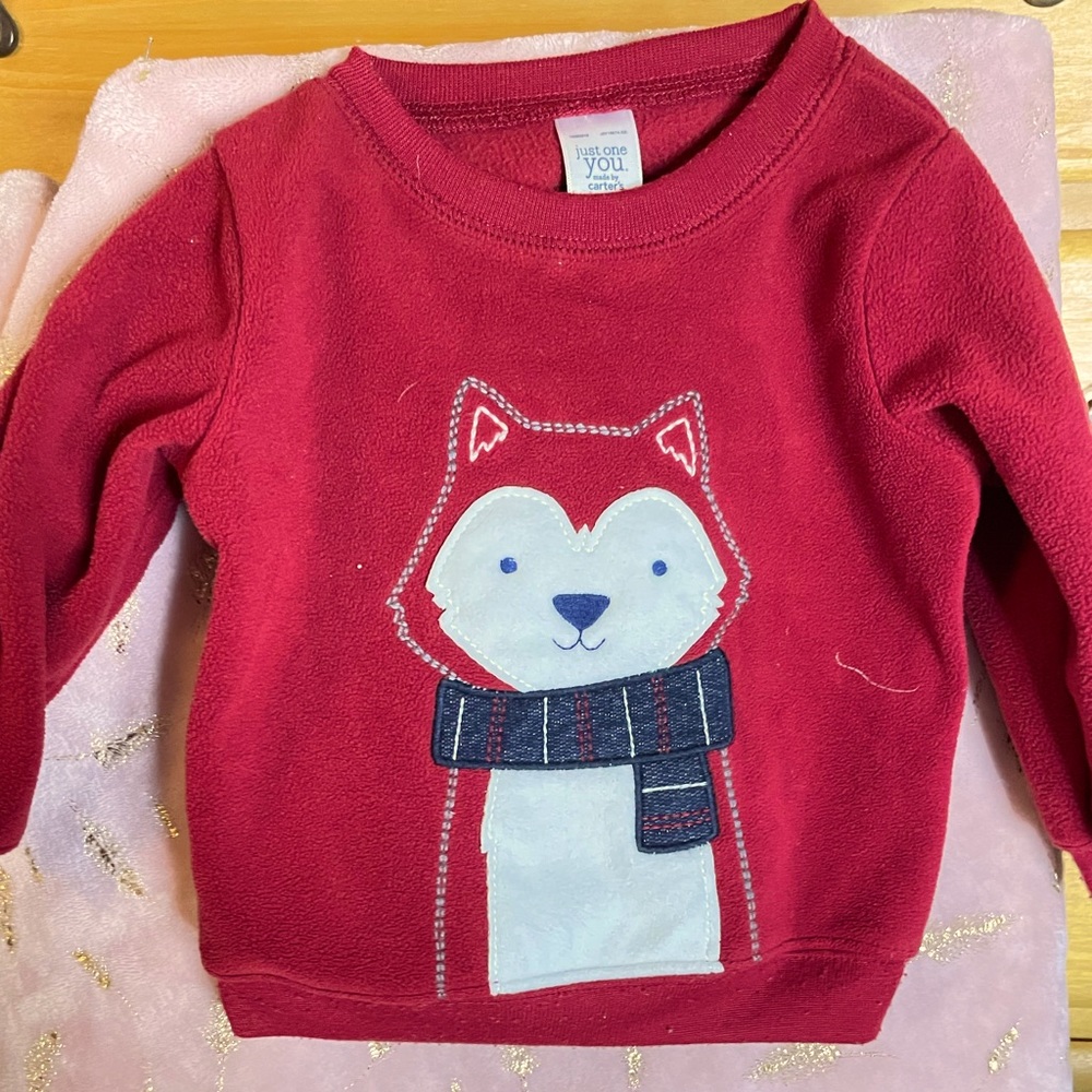 Carter’s Just One You Fox Sweatshirt 6-9 months